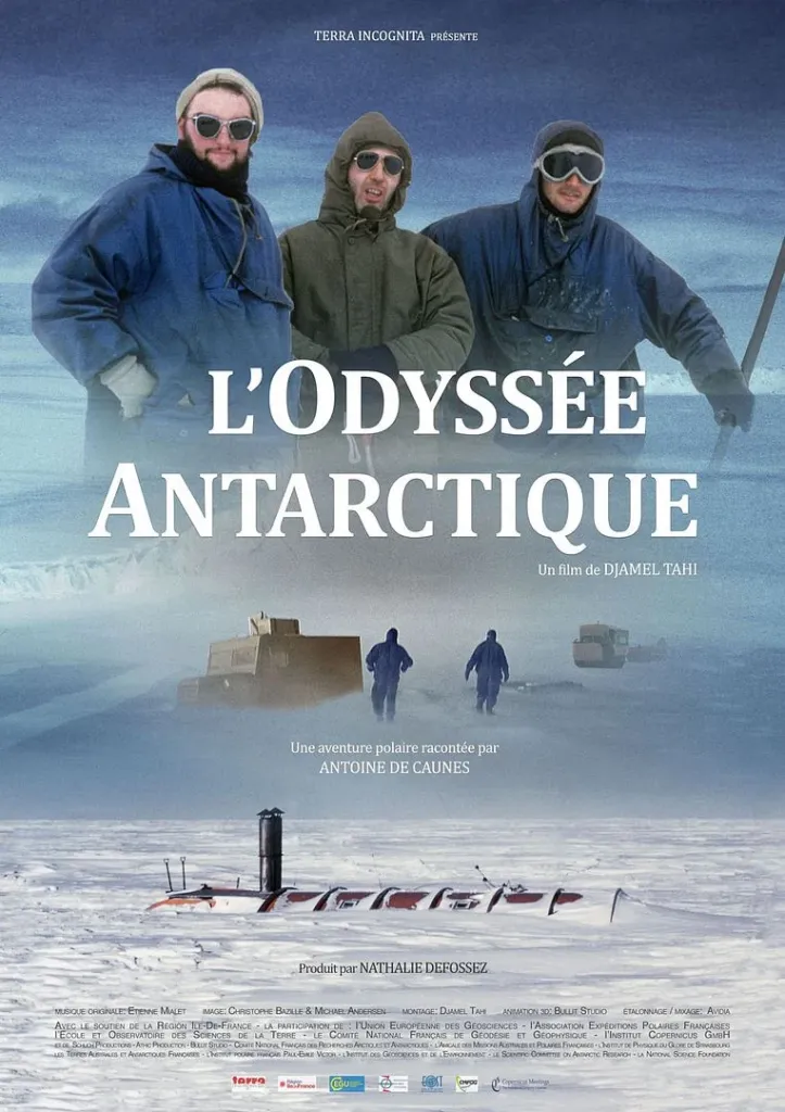 Poster for Monday film – L’Odyssée antarctique by Djamel TAHI in Premanon (39) — Things to do in the Jura