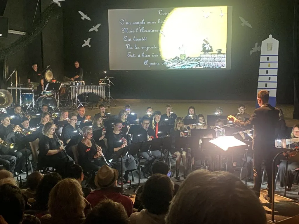 Poster for ‘Marceline’s Odyssey’ concert by Grandval Orchestra in Saint-Laurent-en-Grandvaux (39) — Things to do in the Jura
