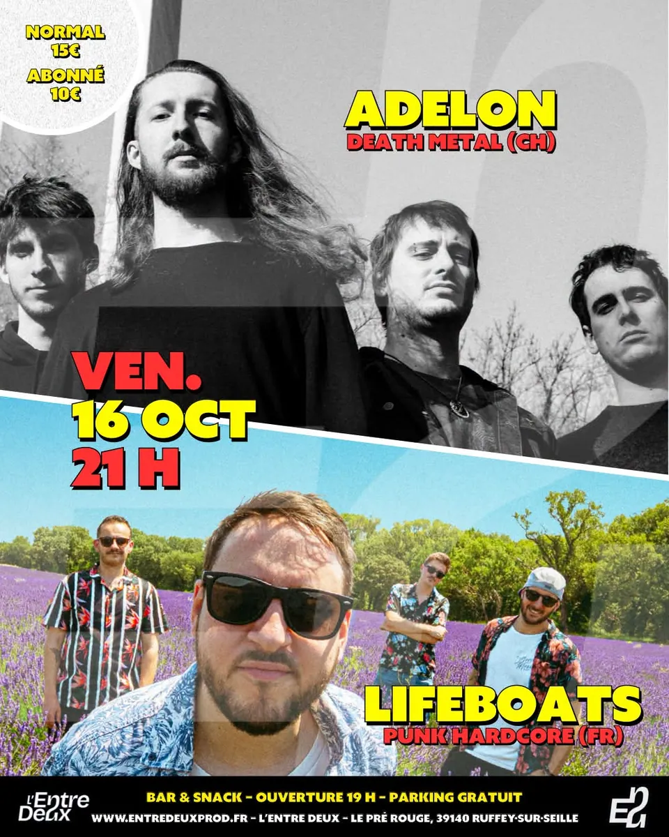 Affiche : Soirée Méta, Lifeboats + Adelon