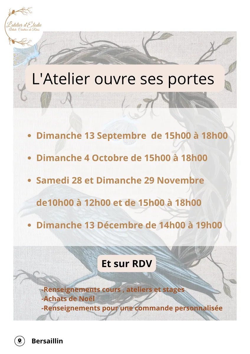 Affiche : L'Atelier d'Elodie