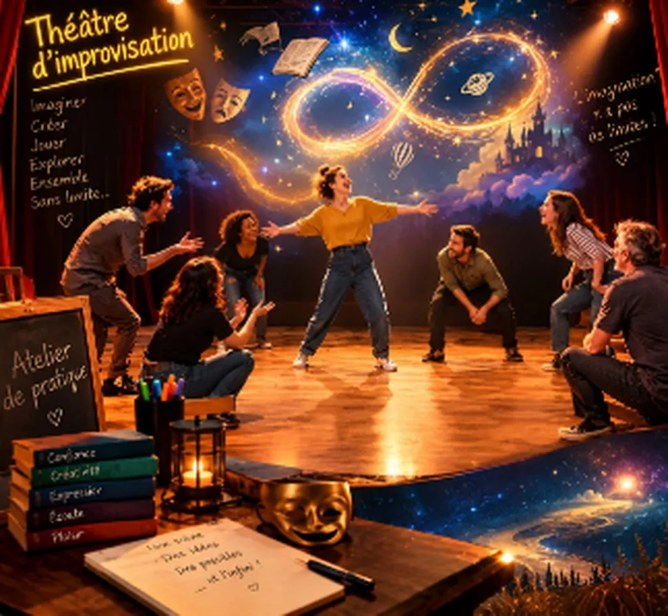 Affiche de Théâtre d'improvisation — séance découverte gratuite à Arbois à Arbois (39) — Sorties dans le Jura