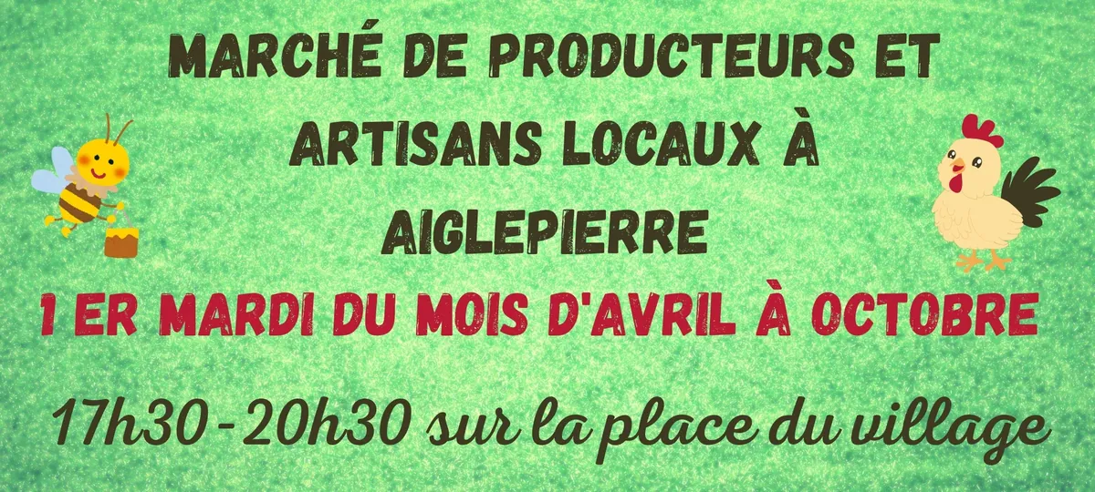 Affiche : Marché producteurs & artisans locaux