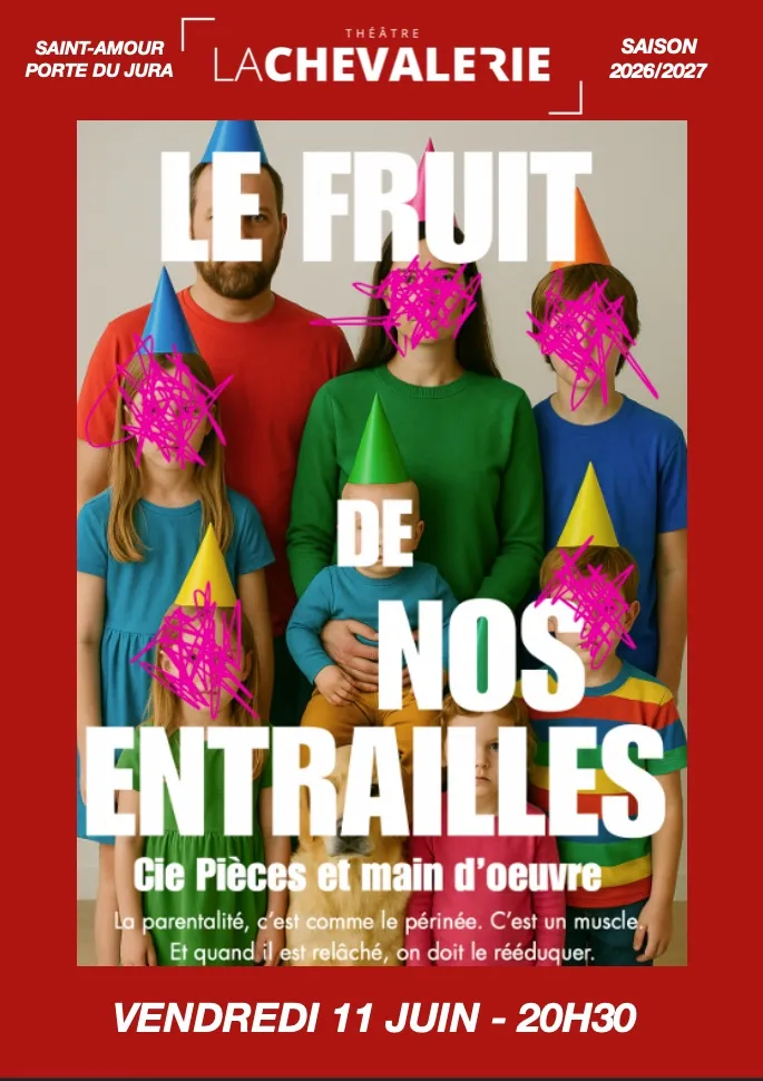 Poster for An absurd lecture at the théâtre de la Chevalerie in Saint-Amour (39) — Things to do in the Jura