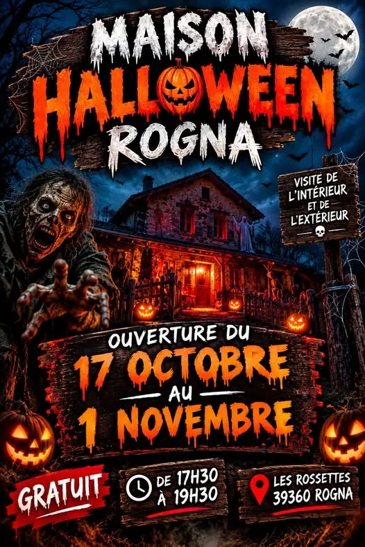 Affiche : Maison d'Halloween du Jura