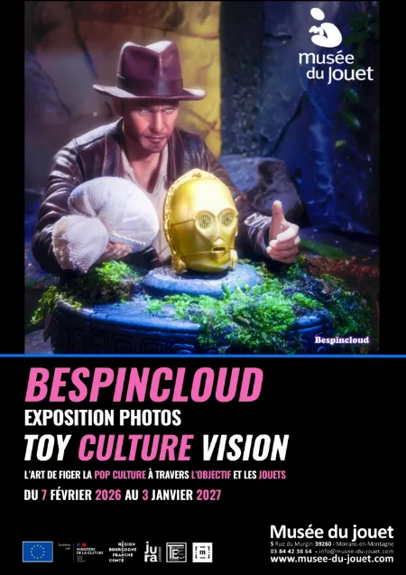 Poster for “Toy culture vision” exhibition in Moirans-en-Montagne (39) — Things to do in the Jura
