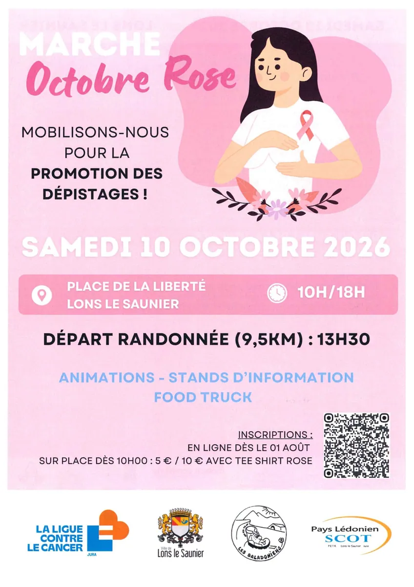 Affiche : Marche Octobre rose