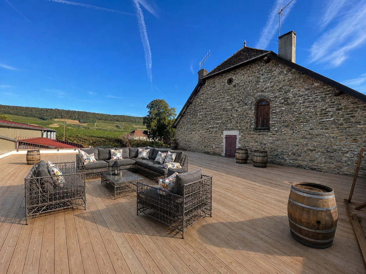 Affiche : Apéritif sur la nouvelle terrasse panoramique du domaine