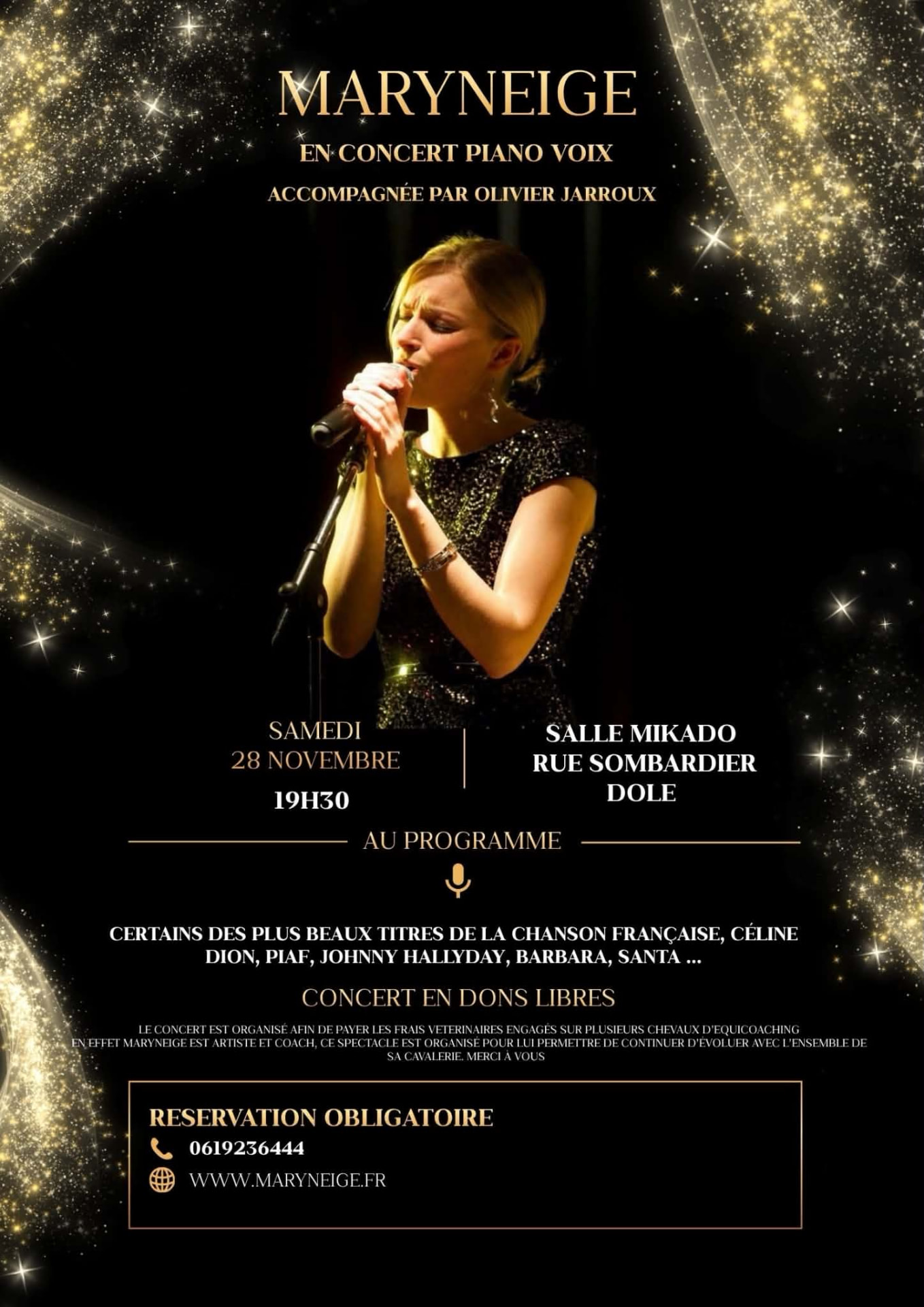 Affiche de Maryneige en concert piano voix à Dole à Dole (39) — Sorties dans le Jura
