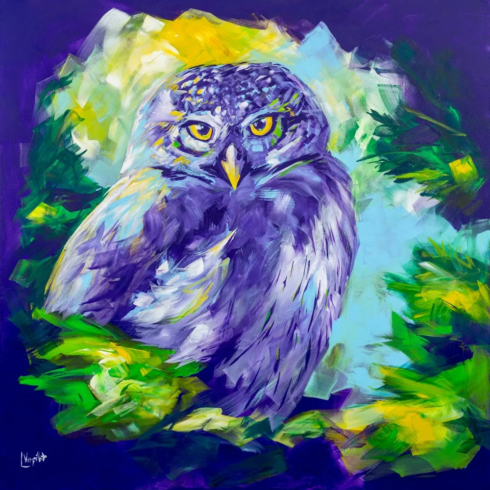 Affiche : Expo de peinture "Vie Sauvage" - Lise Vurpillot