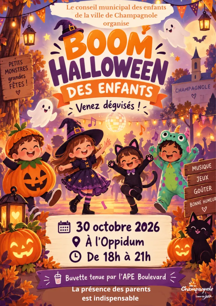 Poster for Halloween Disco in Champagnole (39) — Things to do in the Jura