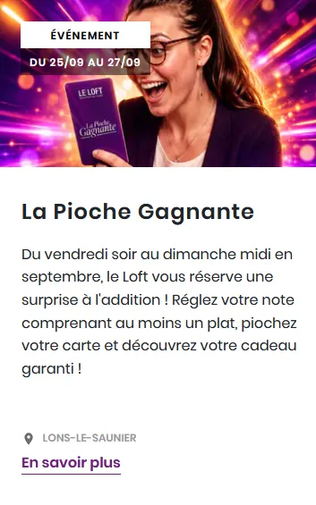 Affiche : La pioche gagnante