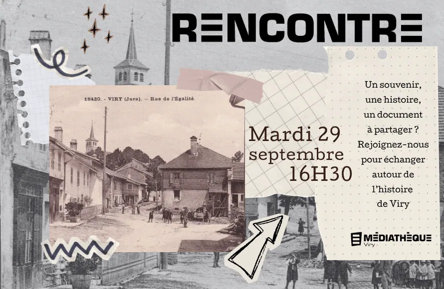 Affiche : Médiathèque de Viry : Viry, souviens-toi