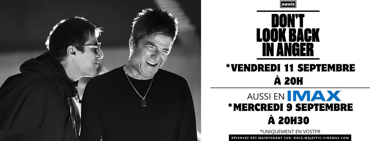 Affiche de Projection Oasis : Don’t Look Back in Anger à Dole à Dole (39) — Sorties dans le Jura
