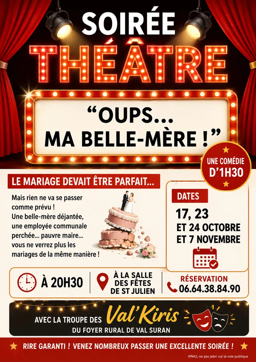 Affiche : Soirée théâtre