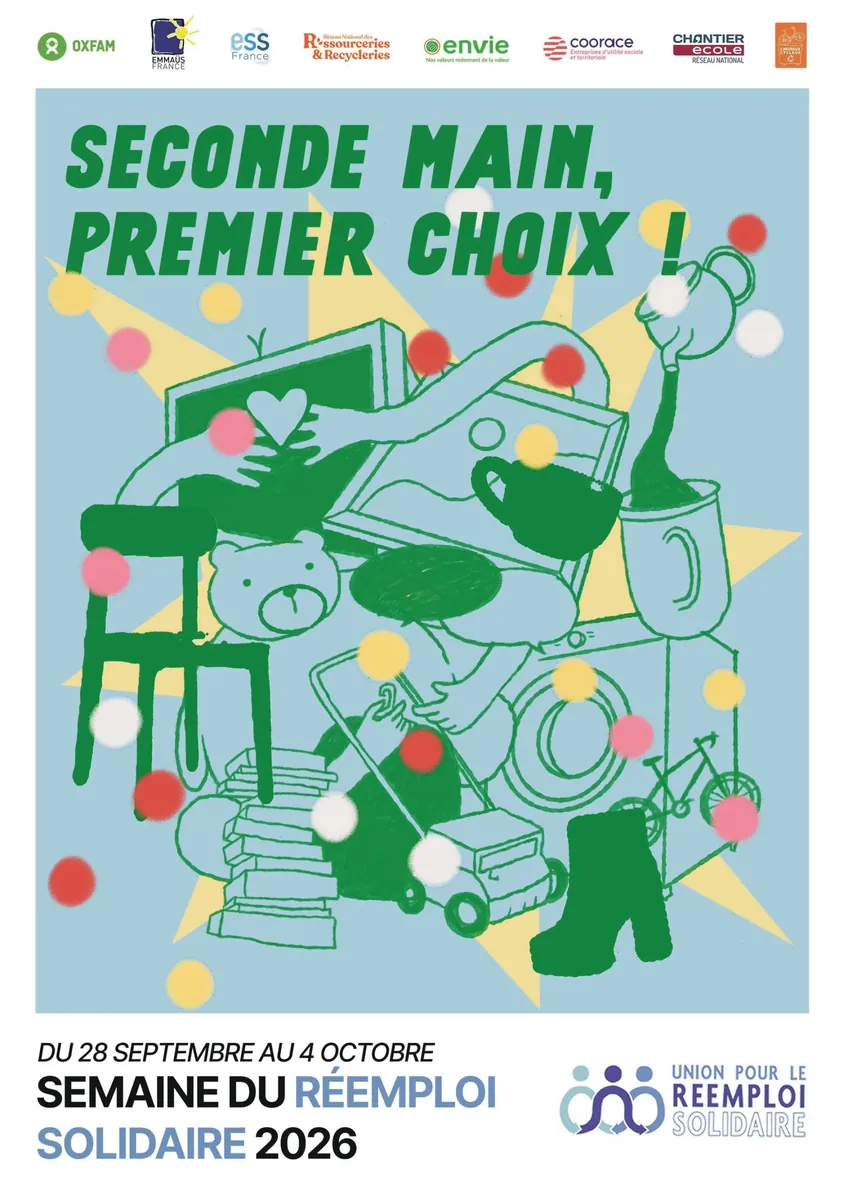Affiche : Semaine du Réemploi Solidaire