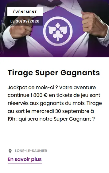 Affiche : Tirage super gagnant