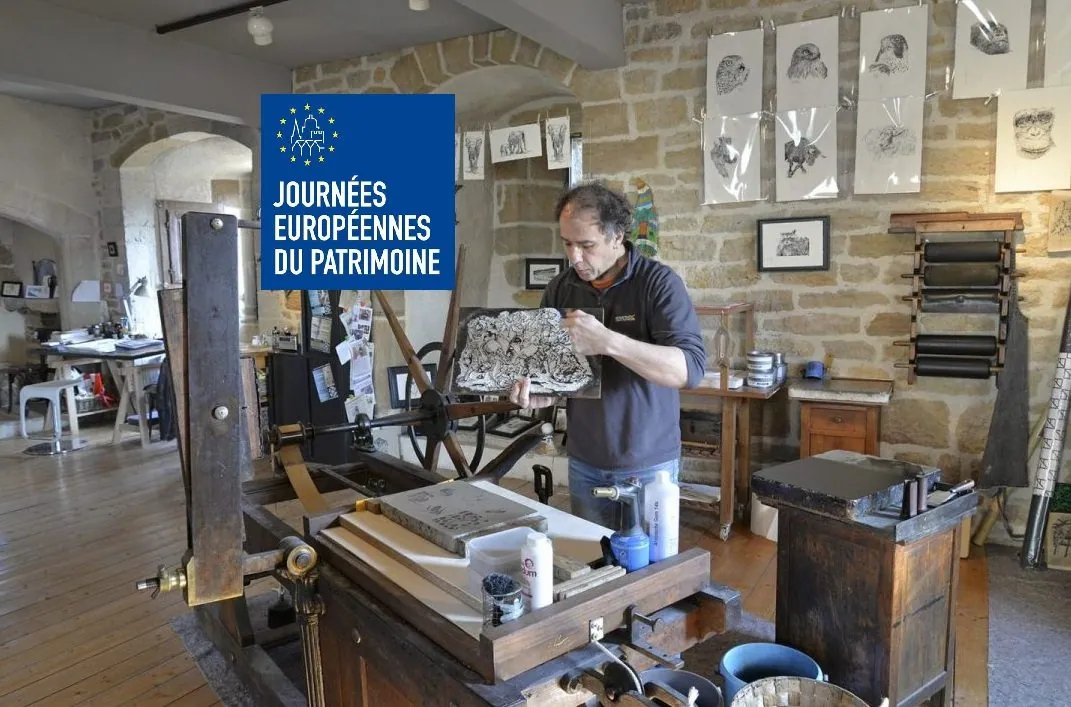 Affiche de Démonstrations et découverte de la lithographie à Arbois à Arbois (39) — Sorties dans le Jura