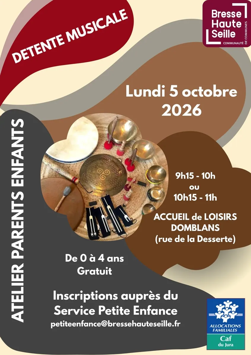 Affiche : Atelier parents/enfants Détente musicale