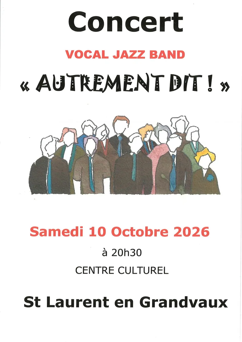 Affiche : Concert "autrement dit" Vocal Jazz Band