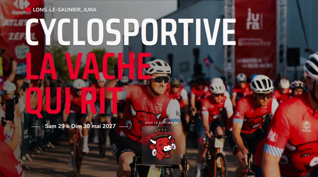 Poster for Cyclosportive de la Vache qui rit in Lons-le-Saunier (39) — Things to do in the Jura