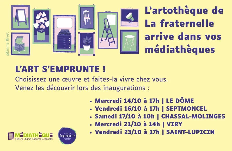 Médiathèque Le Dôme : Inauguration artothèque