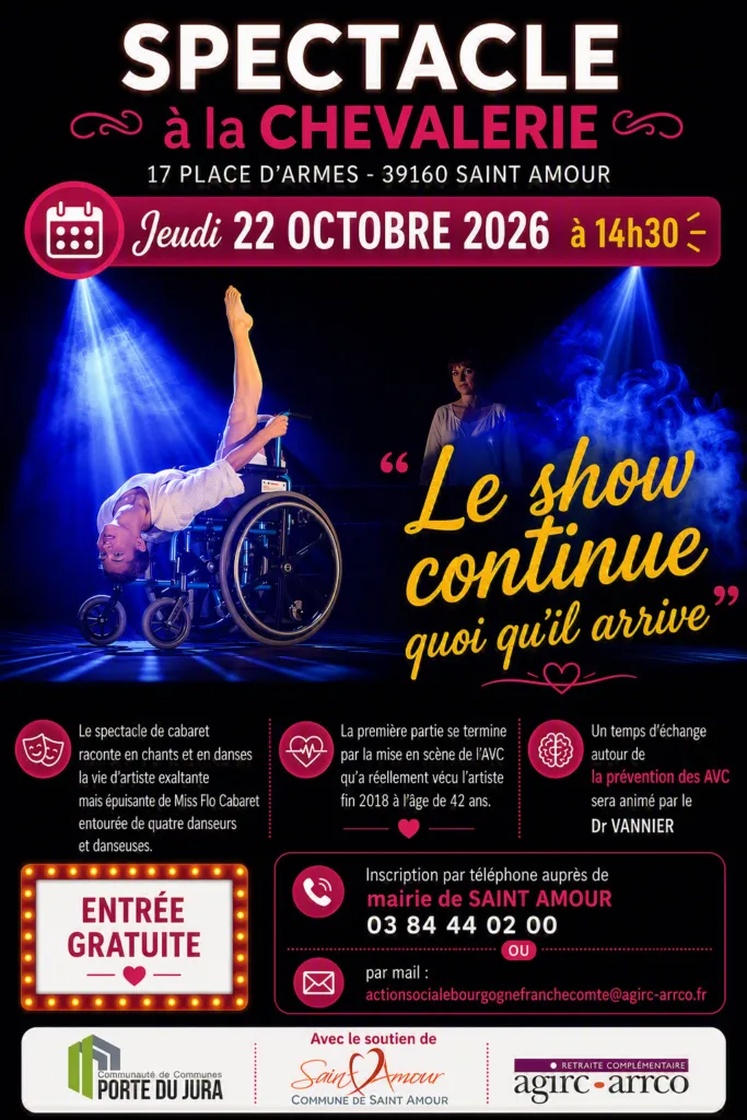 Poster for Show and discussion in Saint-Amour (39) — Things to do in the Jura
