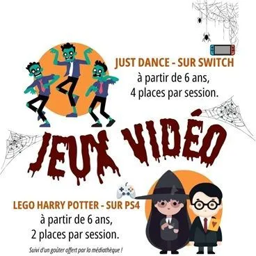 Poster for Halloween video games in Salins-les-Bains (39) — Things to do in the Jura