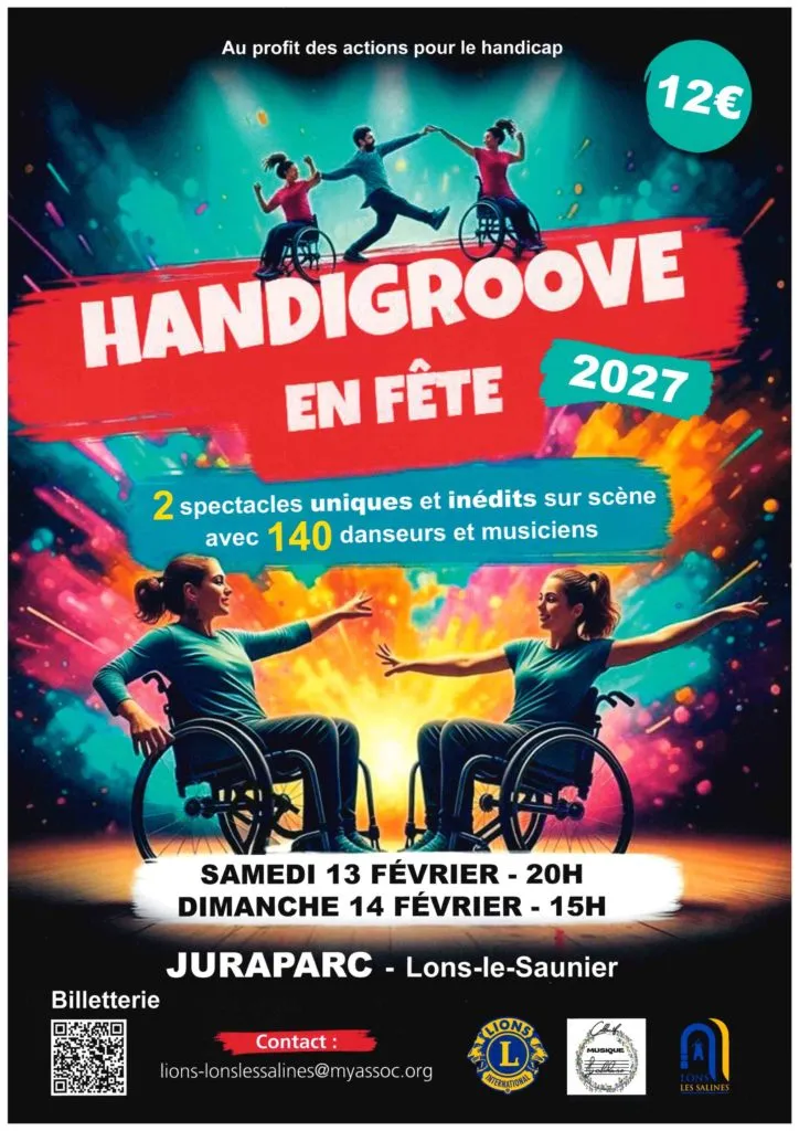 Poster for Handigroove en fête in Lons-le-Saunier (39) — Things to do in the Jura