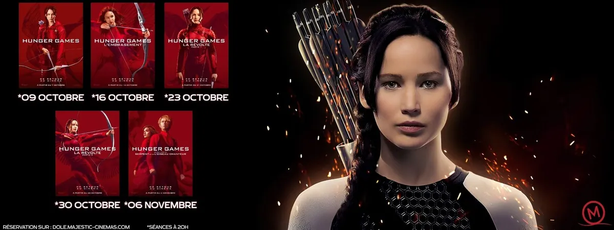 Affiche : Marathon cinéma Hunger Games à Dole