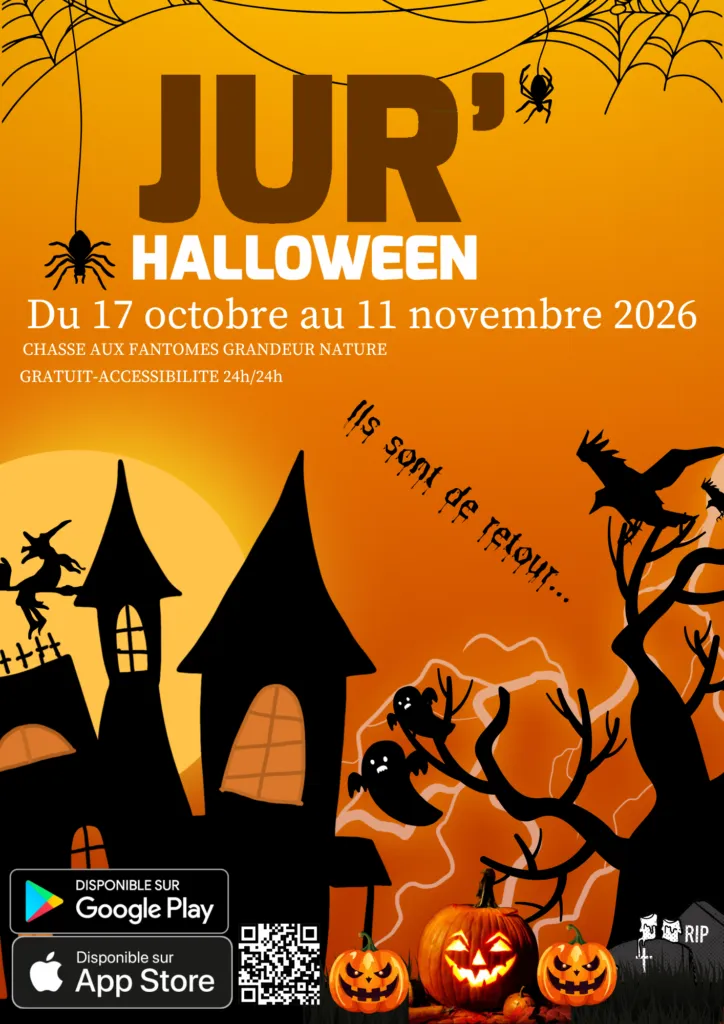 Poster for Jur’Halloween: Morez de trouille! in Hauts de Bienne (39) — Things to do in the Jura