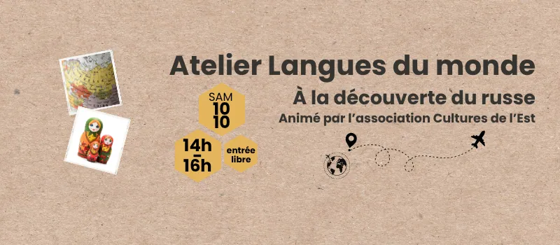 Affiche : À la découverte du russe : atelier