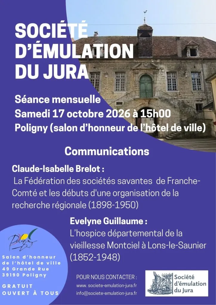 Poster for The Montciel hospice from 1852 to 1948 in Poligny (39) — Things to do in the Jura