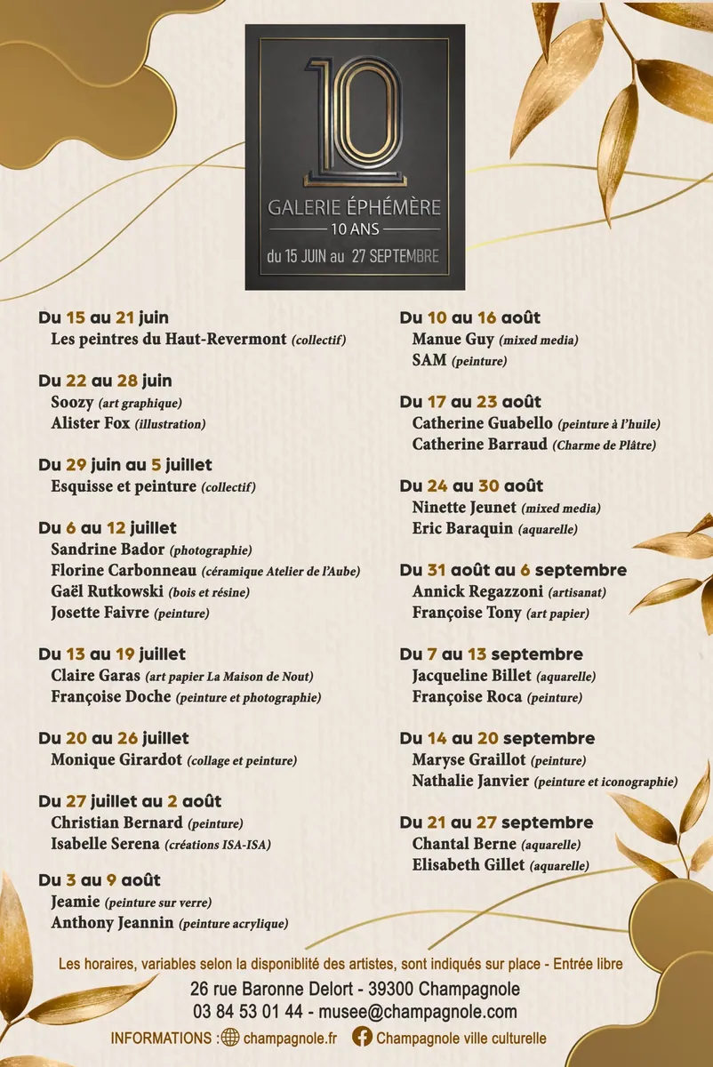 Affiche : Galerie éphémère