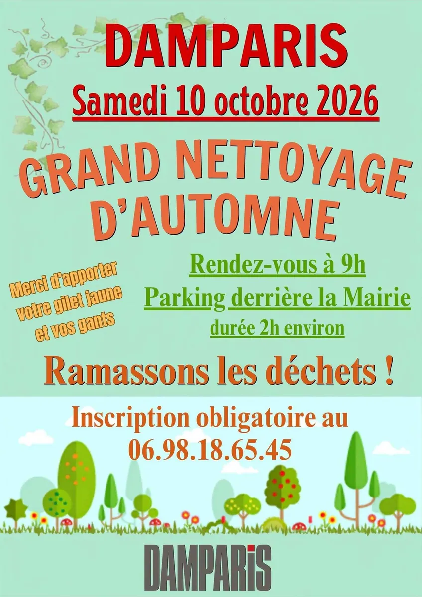 Affiche : Grand nettoyage d'automne