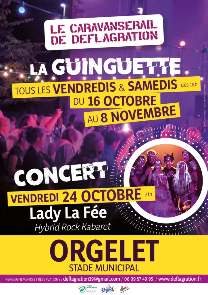 Poster for Lady La Fée Concert in Orgelet (39) — Things to do in the Jura