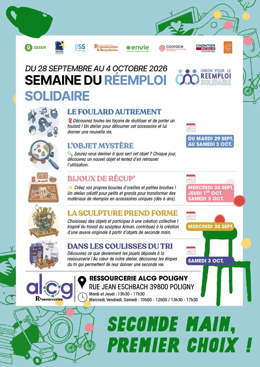 Affiche : Semaine du réemploi solidaire