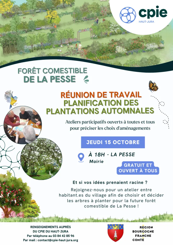 Atelier participatif pour la future forêt comestible de La Pesse