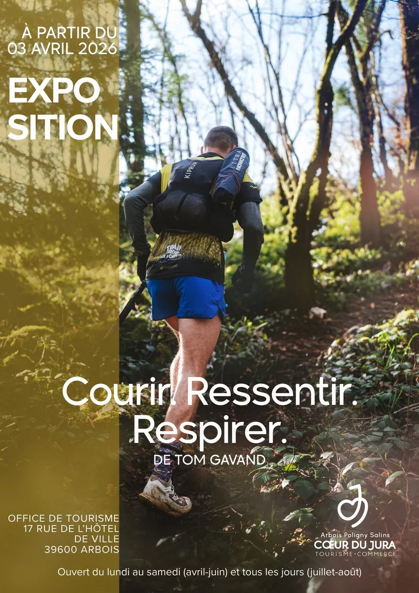 Affiche de Exposition photo Courir. Ressentir. Respirer à Arbois à Arbois (39) — Sorties dans le Jura