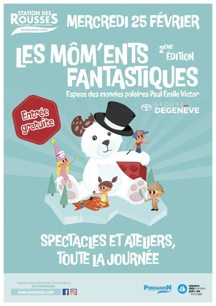 Poster for Les Môm’ents fantastiques in Premanon (39) — Things to do in the Jura