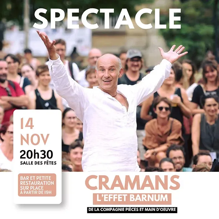 Poster for Show: “L’effet barnum” in Cramans (39) — Things to do in the Jura